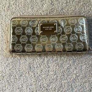 Gold Michael Kors wallet
